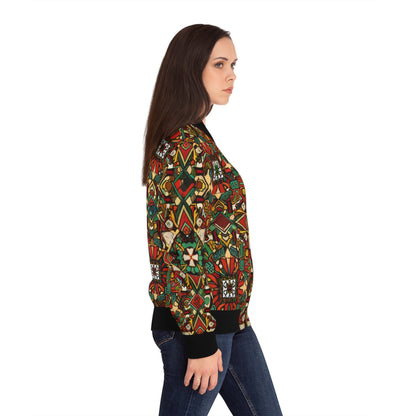 Women's Bomber Jacket - Divine Wisdom Design