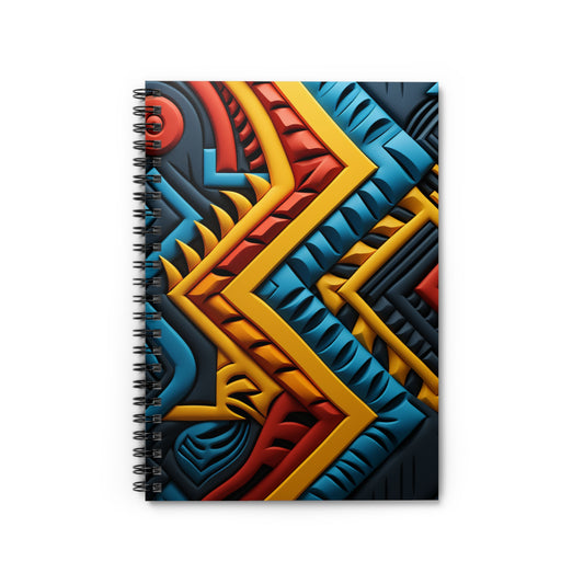 Spiral Notebook - Ruled Line - "Woven Grace Design"