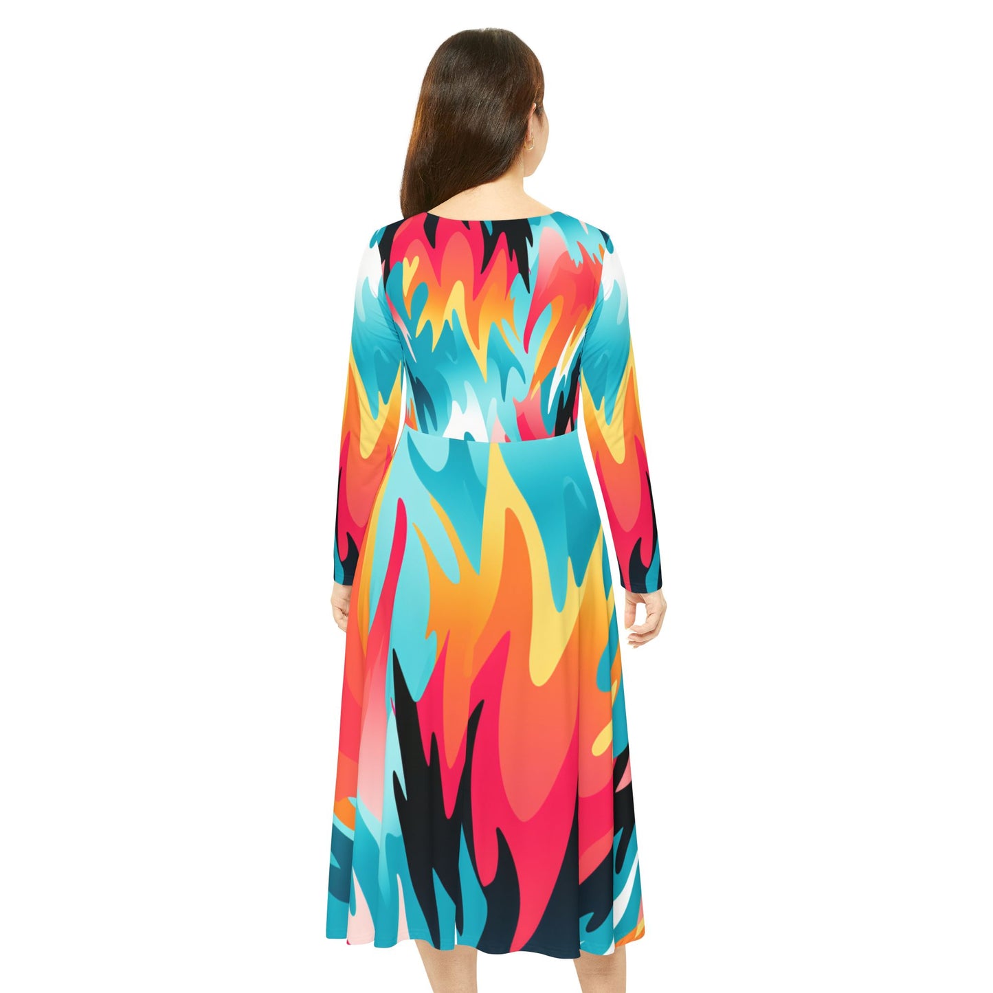 Women's Long Sleeve Dance Dress - Hope Colours Design