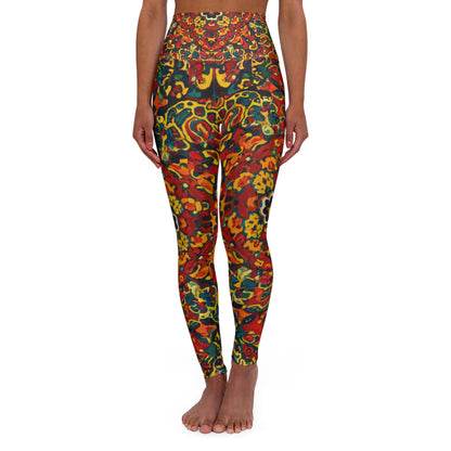 High Waisted Leggings - Crown of Harmony Design