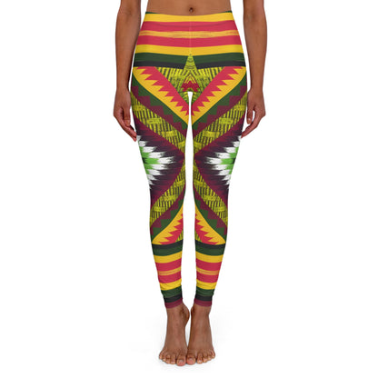 Women's Spandex Leggings - Joyful Bloom Design