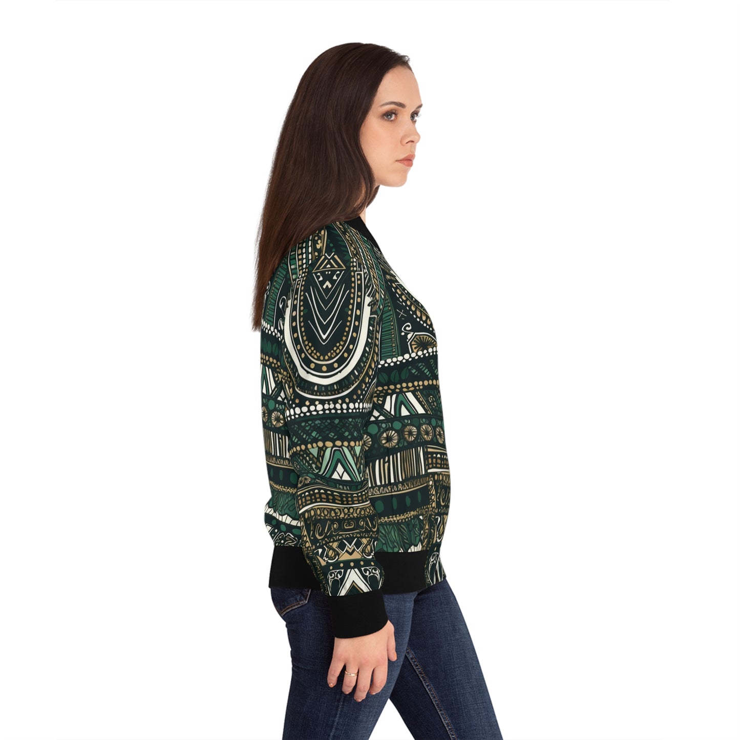 Women's Bomber Jacket - Dashiki Dream Design