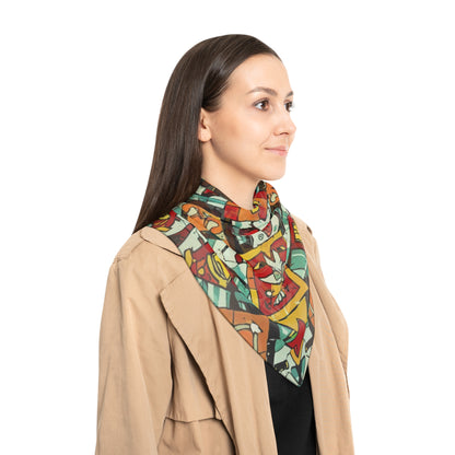 Unisex Poly Scarf - Colours Of Adwa Design