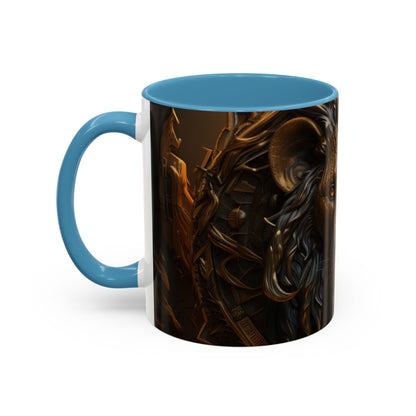 Accent Coffee Mug, 11oz - Lion of Majesty Design