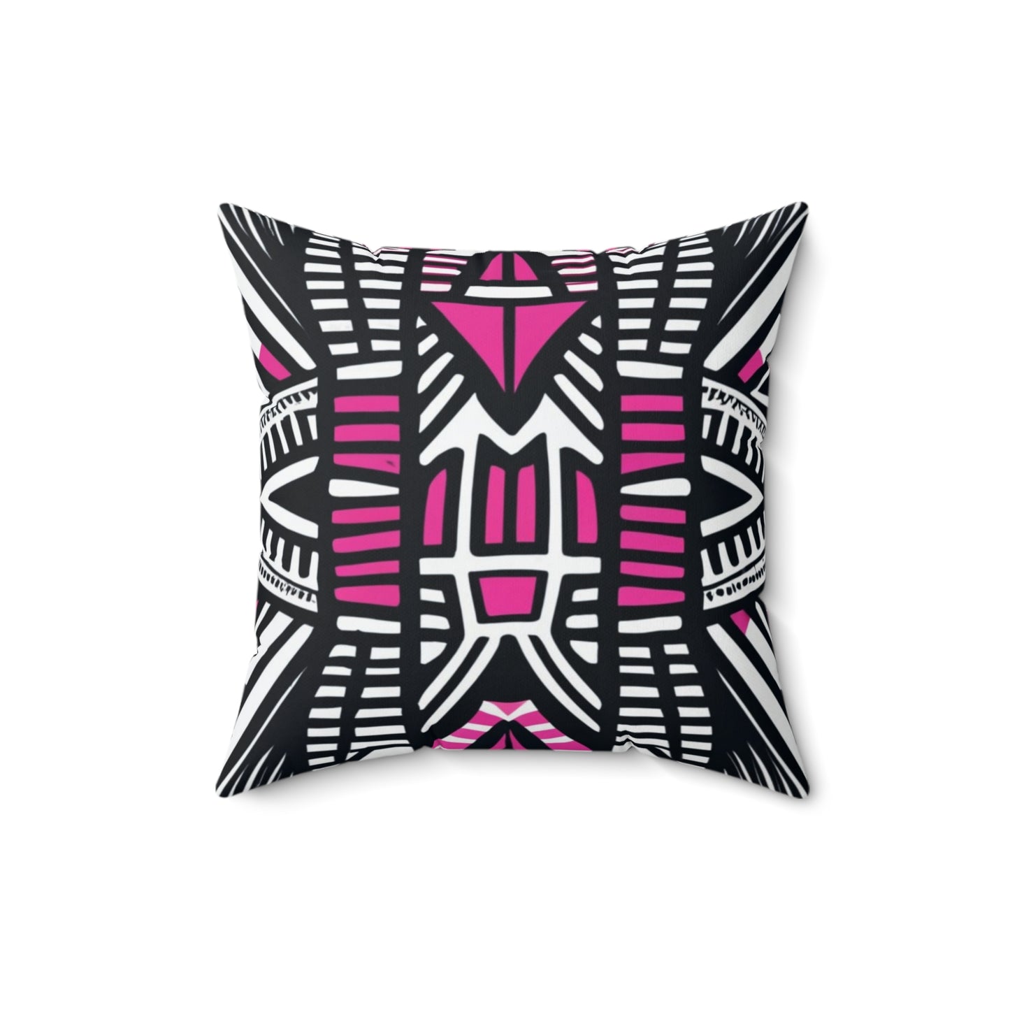 Spun Polyester Square Pillow - Nkumbu Design