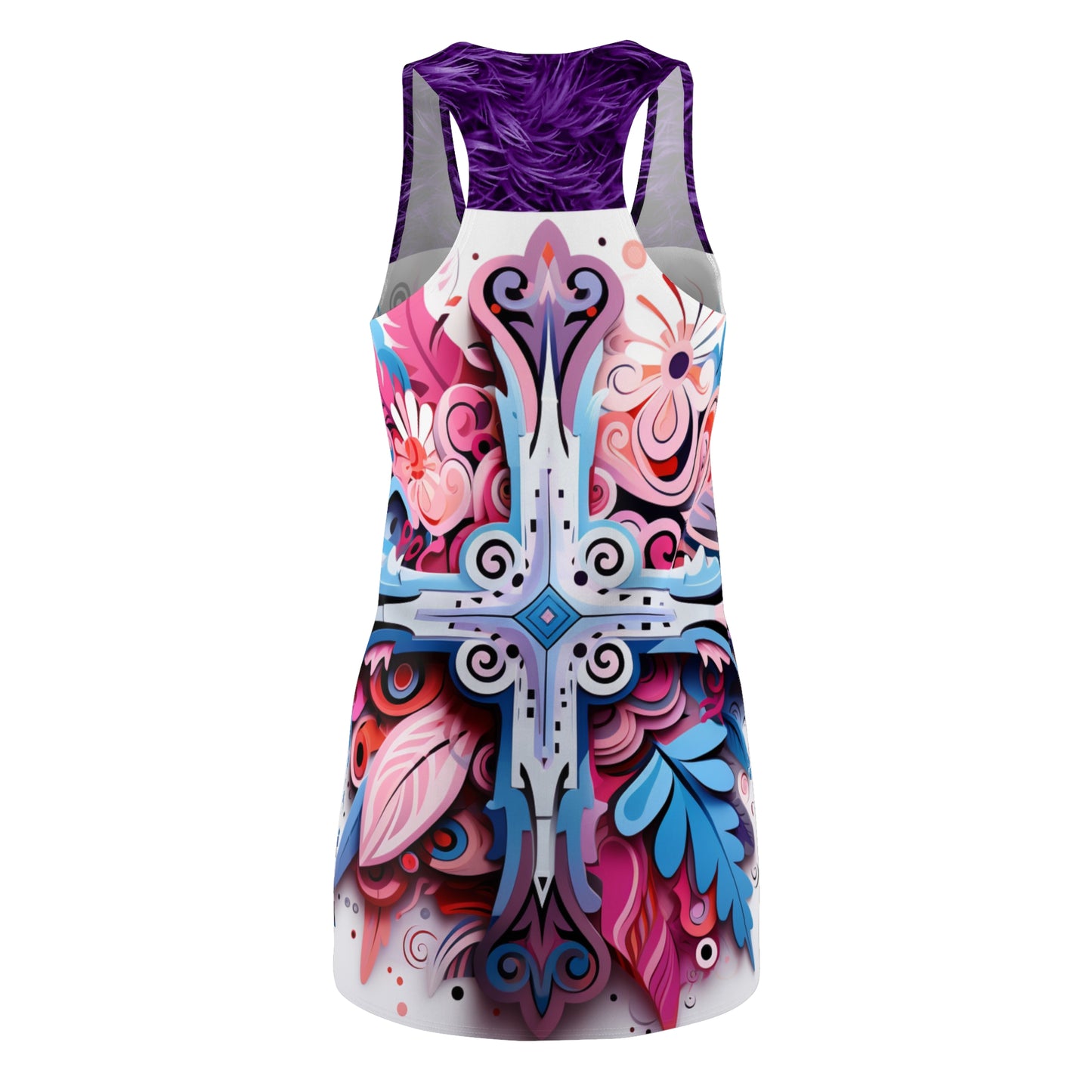 Women's Cut & Sew Racerback Dress (AOP) - Hope Cross