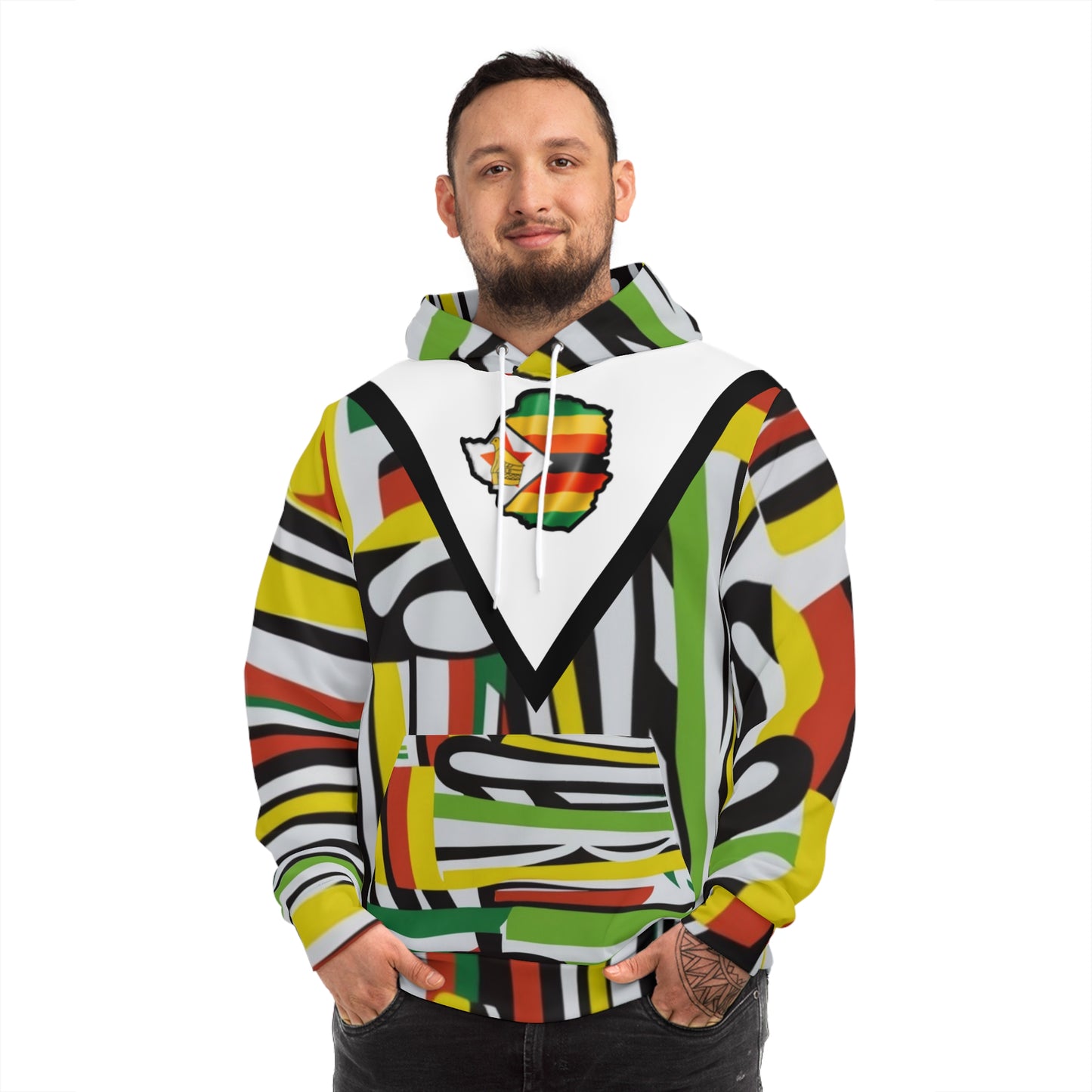 Fashion Hoodie - Zimbo Nation Stripes Design