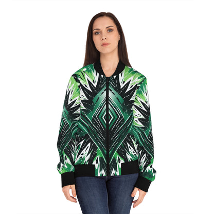 Women's Bomber Jacket - Naija Tye Dye Design