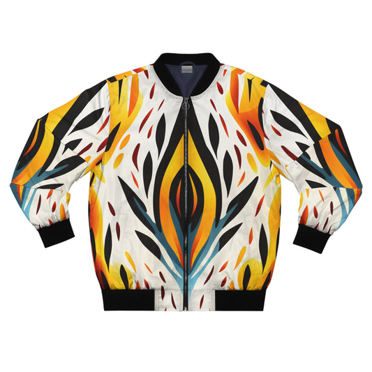 Men's Bomber Jacket - Fiery Spirit Design