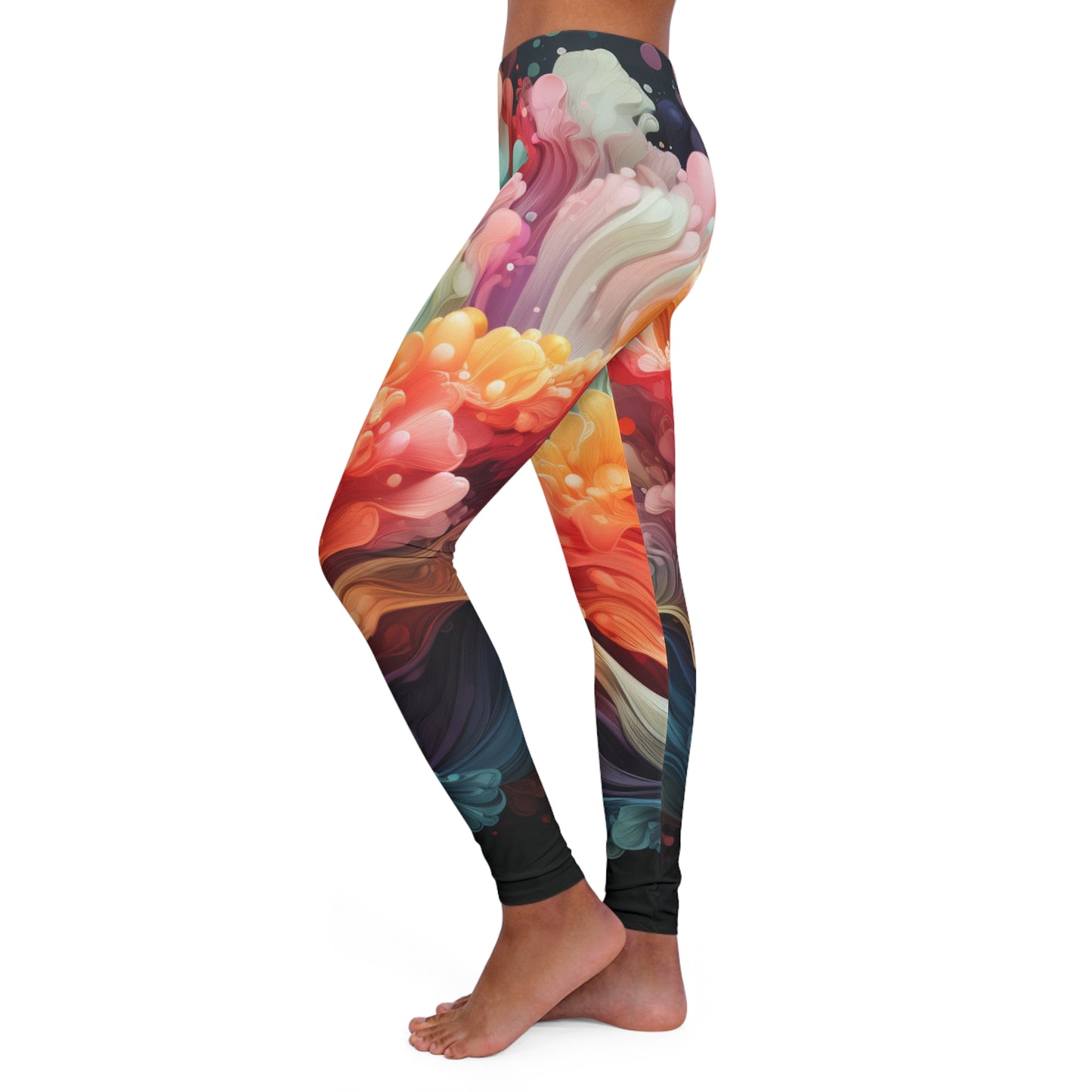 Women's Spandex Leggings - Hope Clouds Design