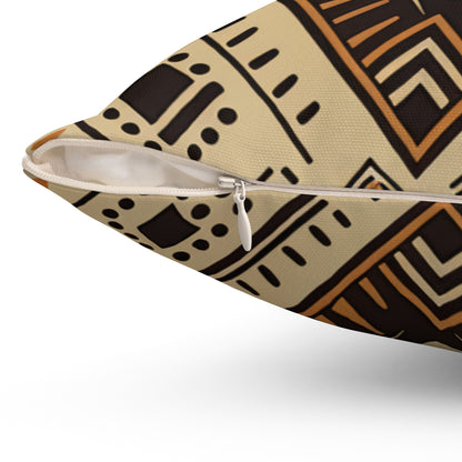 Spun Polyester Square Pillow - Kalahari Accord Design