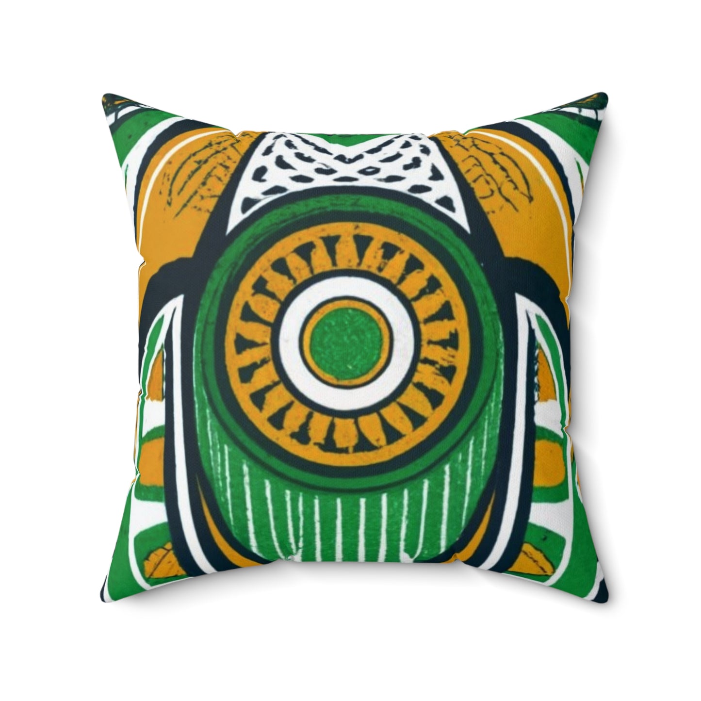 Spun Polyester Square Pillow - Sankofa Dreamscape Design