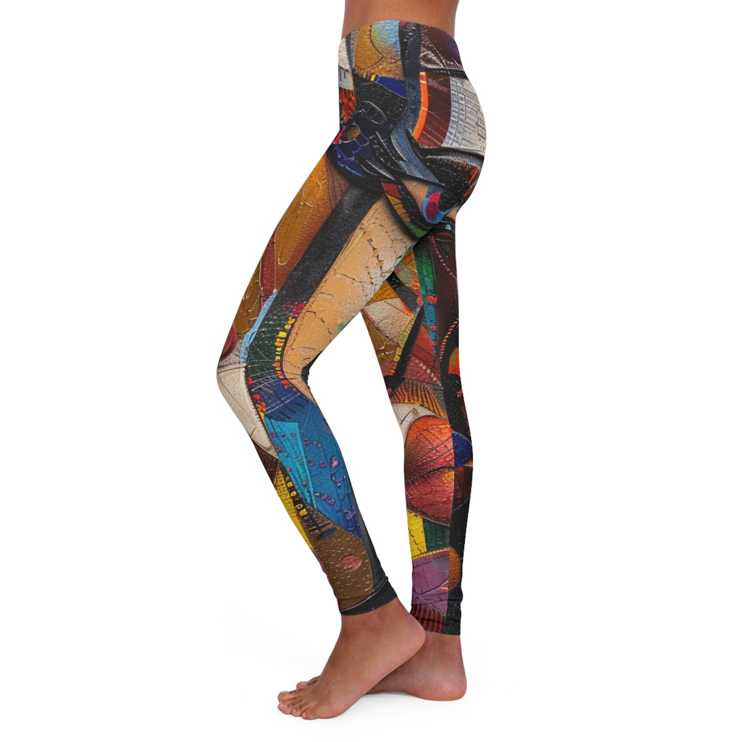 Women's Spandex Leggings - Hope Swirls Design