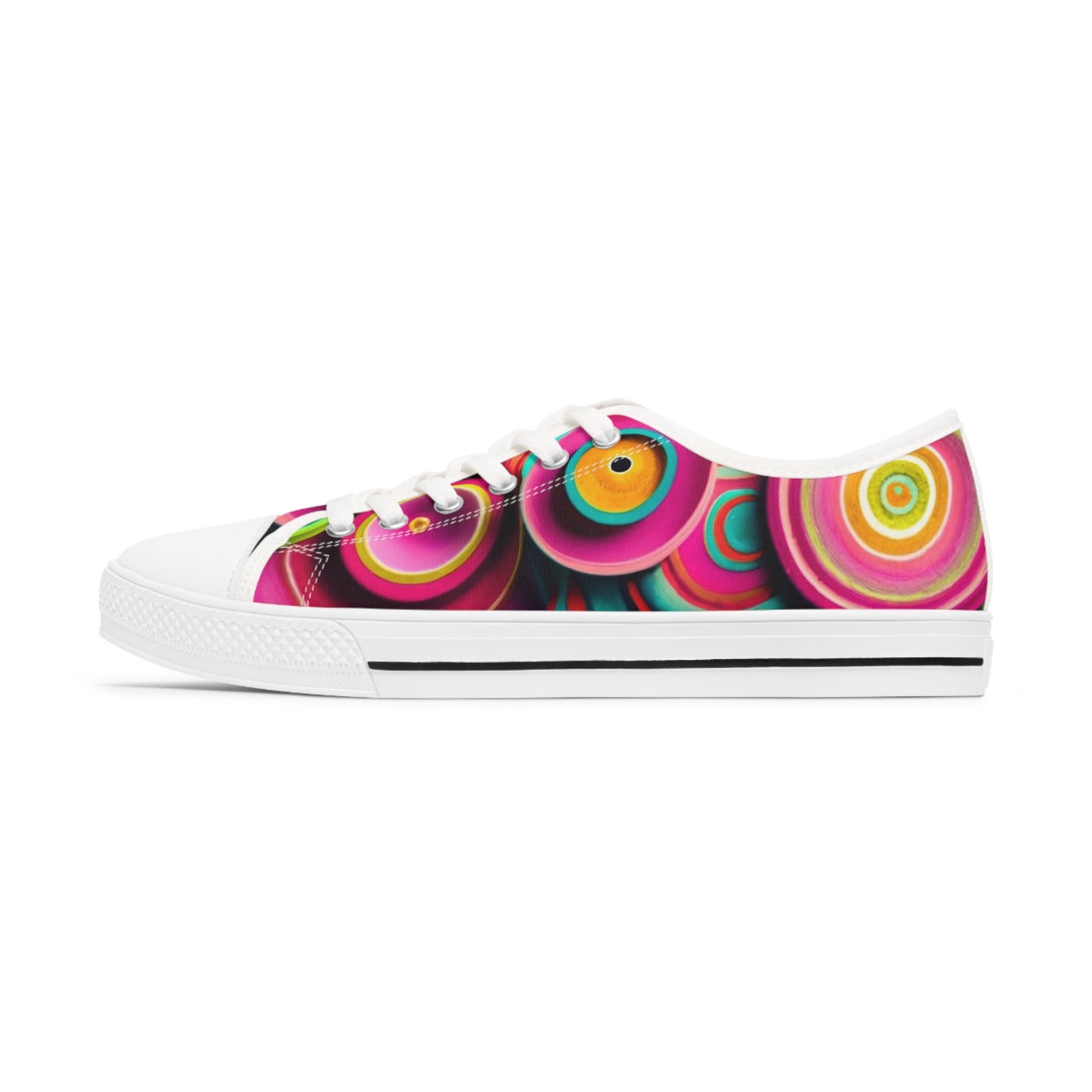 Women's Low Top Sneakers - Crown of Life Design