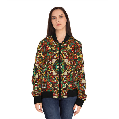 Women's Bomber Jacket - Divine Wisdom Design