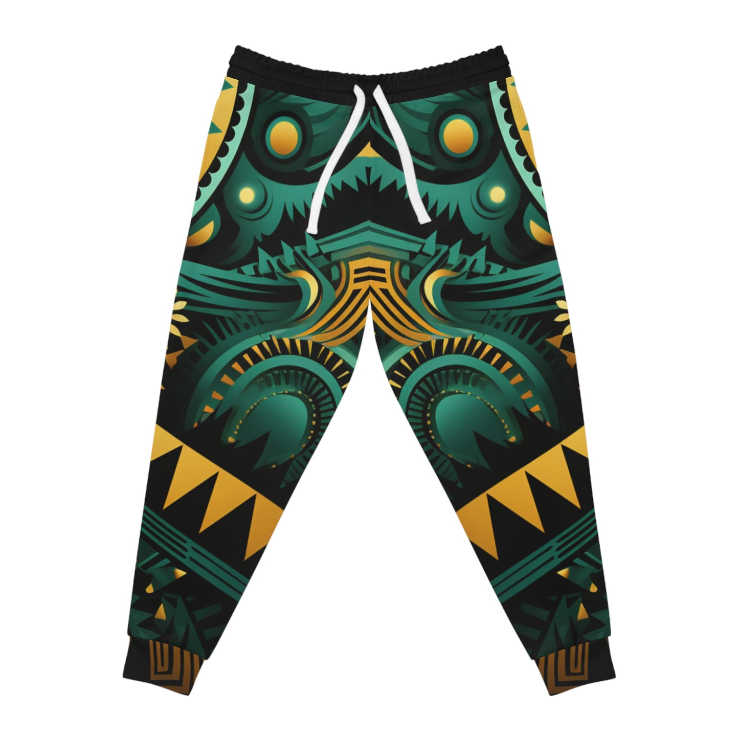 Athletic Joggers - African Emerald Design