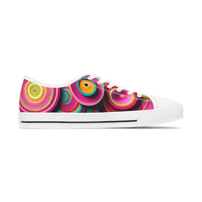 Women's Low Top Sneakers - Crown of Life Design