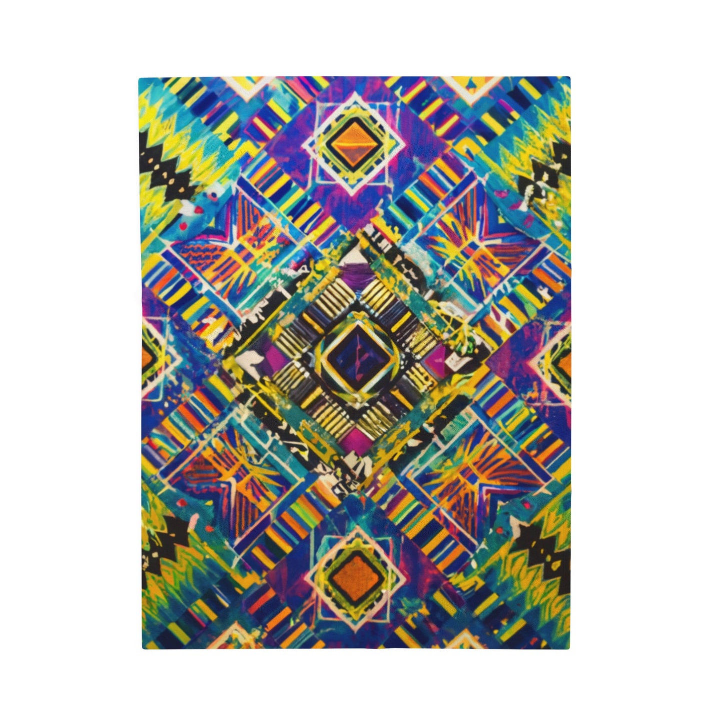 Velveteen Plush Blanket - Yankari  Design