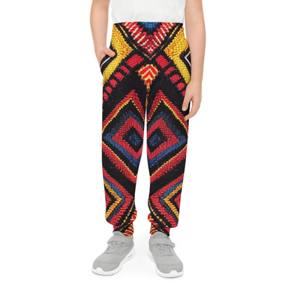 Unisex Youth Joggers - Vivid Weave Design