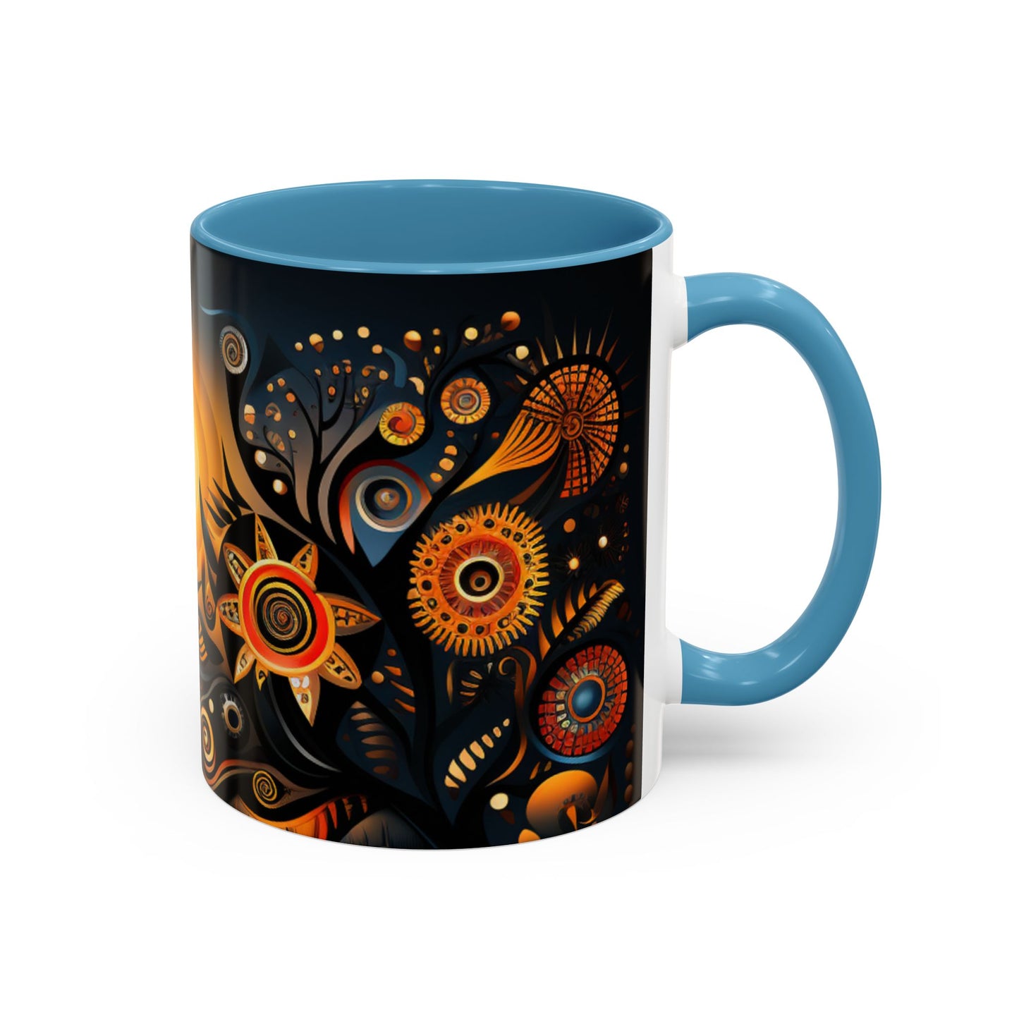 Accent Coffee Mug, 11oz - Sunrise Harmony Design