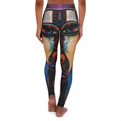 Women's Spandex Leggings - Hope Swirls Design