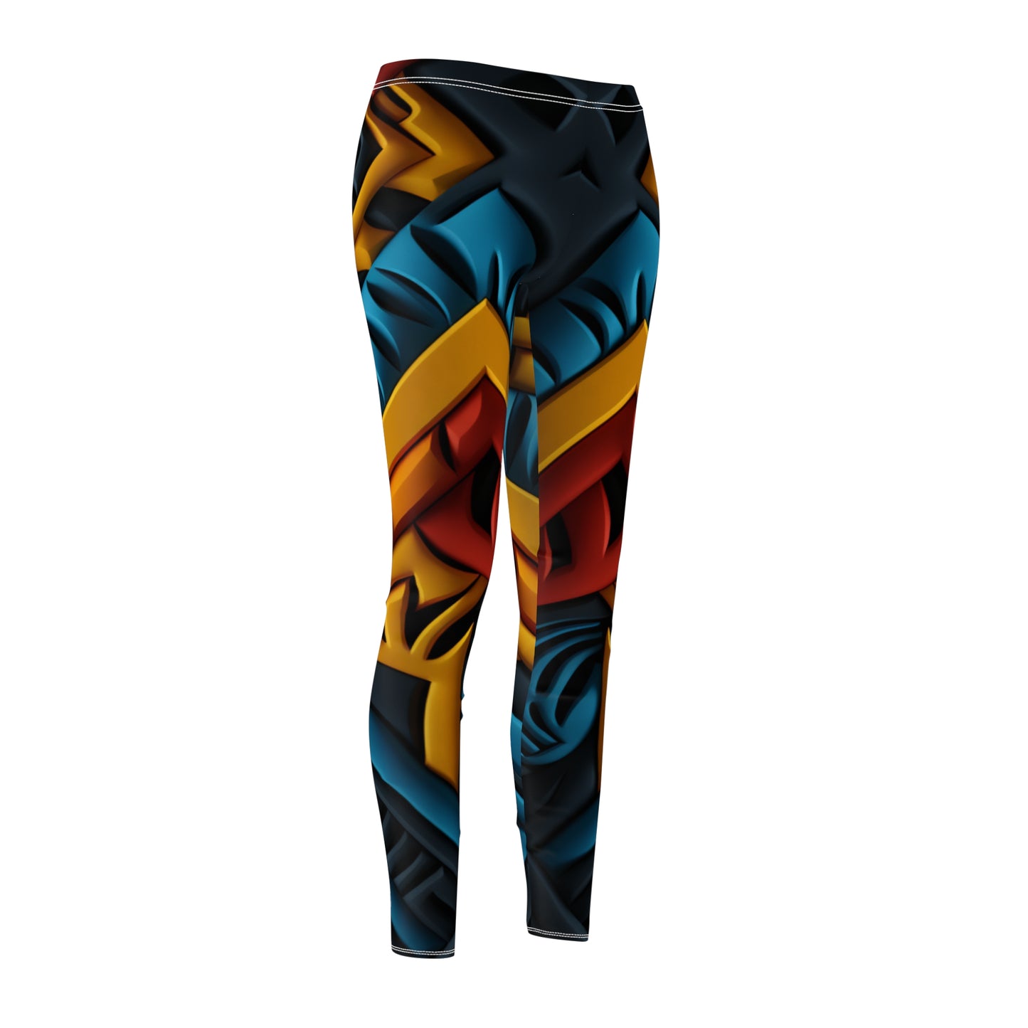 Women's Cut & Sew Casual Leggings - Blessed Vessel Design