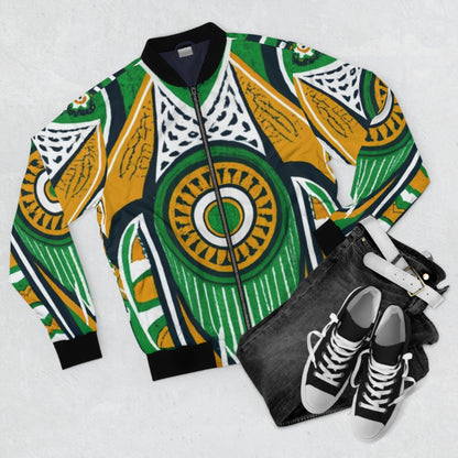 Men's Bomber Jacket (AOP) - Sankofa Dreamscape Design