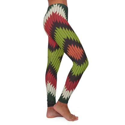 Women's Spandex Leggings - Covenant Flame Design