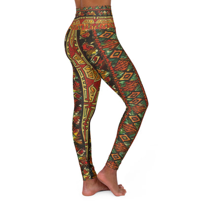 High Waisted Leggings - Mosaic Grace Design