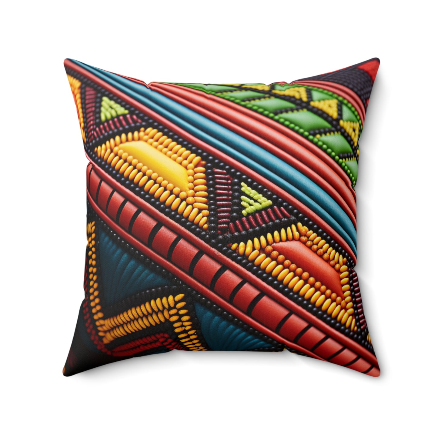 Spun Polyester Square Pillow - Nkazana Design