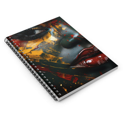 Spiral Notebook - Ruled Line - Radiant Redemption Design 2