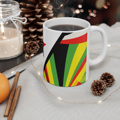 Ceramic Mug 11oz - Zimbo Abstract Flag Design