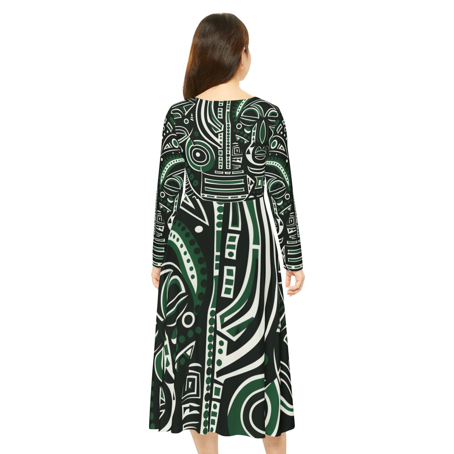 Women's Long Sleeve Dance Dress - Aminu Design