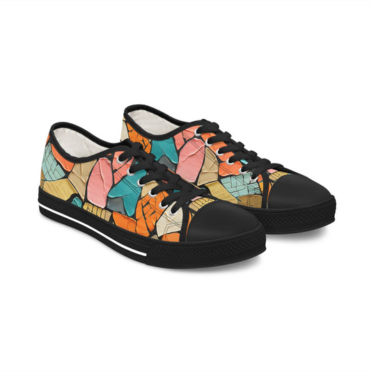 Women's Low Top Sneakers - Colours Of Heaven Design