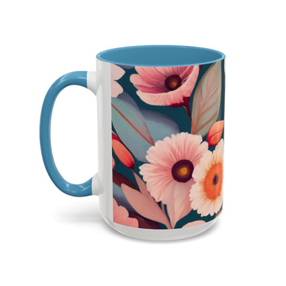 Accent Coffee Mug, 11oz - Hope flowers