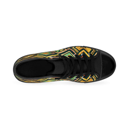 Women's Classic Sneakers - African Psalm Design