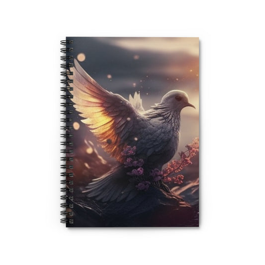 Spiral Notebook - Ruled Line - Peace Design -