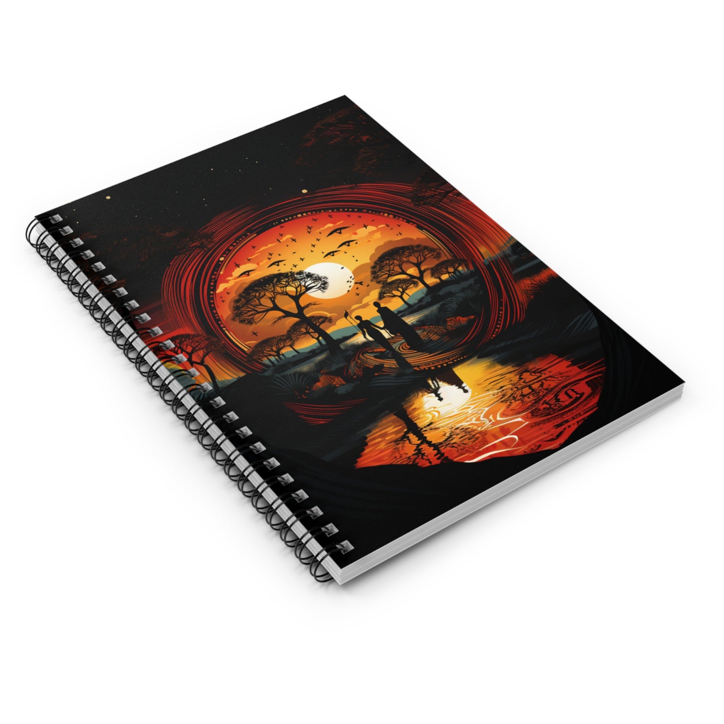 Spiral Notebook - Ruled Line - " Redemption Sunset Design"