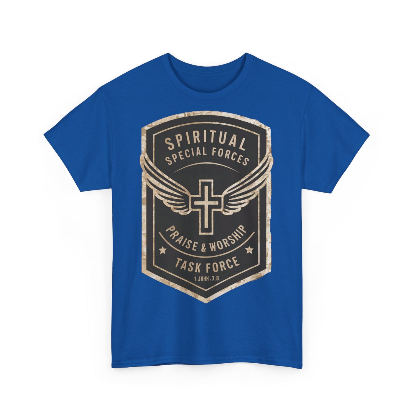 Unisex Heavy Cotton T-shirt - Spiritual Wars Praise & Worship