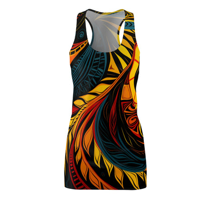 Women's Cut & Sew Racerback Dress (AOP) - Saharan Petal Design