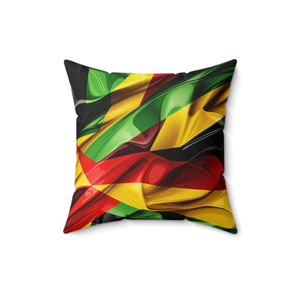 Spun Polyester Square Pillow - Colours Of Zion