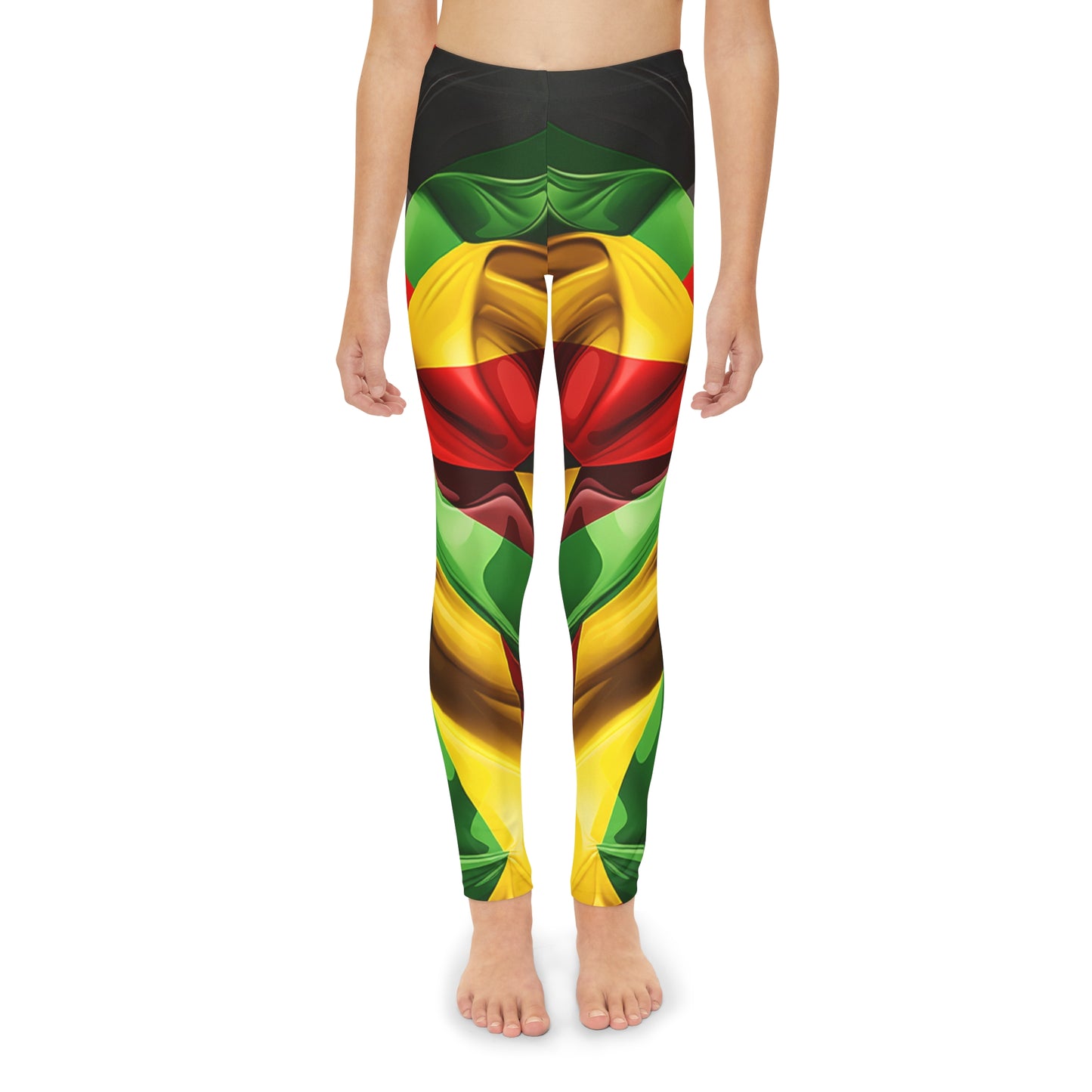 Youth Full-Length Leggings - Colours Of Zion Design