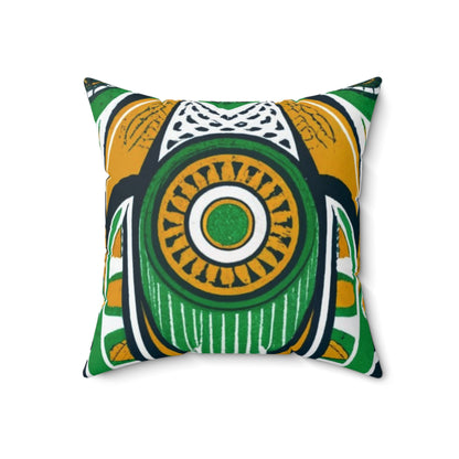 Spun Polyester Square Pillow - Sankofa Dreamscape Design