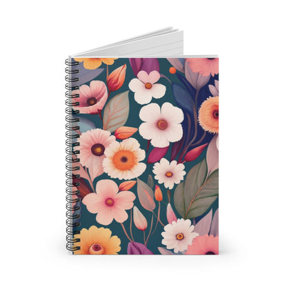 Spiral Notebook Ruled Line - Hope Flowers