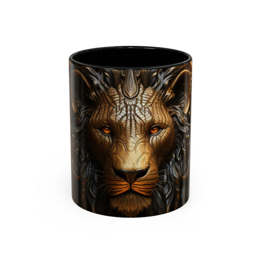 Accent Coffee Mug, 11oz - Lion of Majesty Design