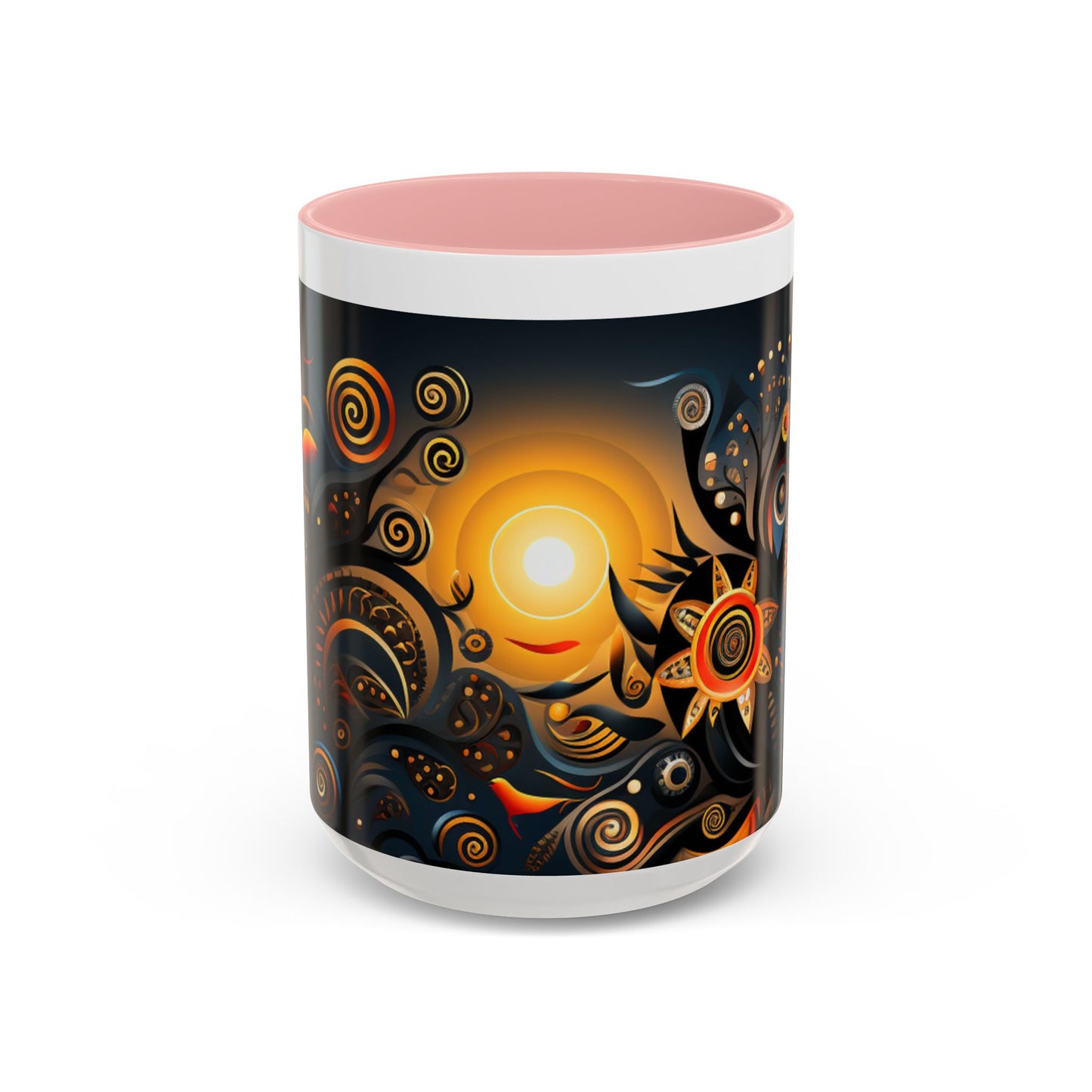 Accent Coffee Mug, 11oz - Sunrise Harmony Design