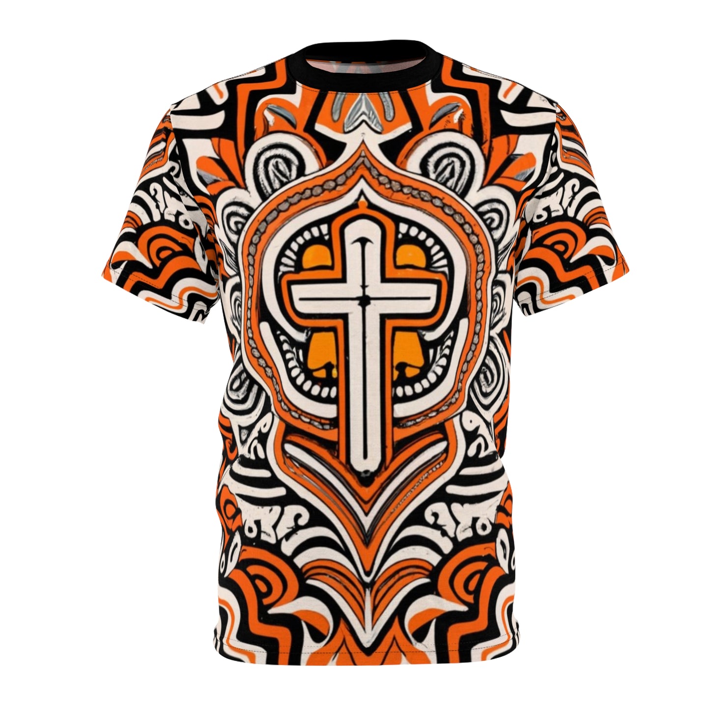 Unisex Cut & Sew Tee (AOP) - Afadja's Glory Design