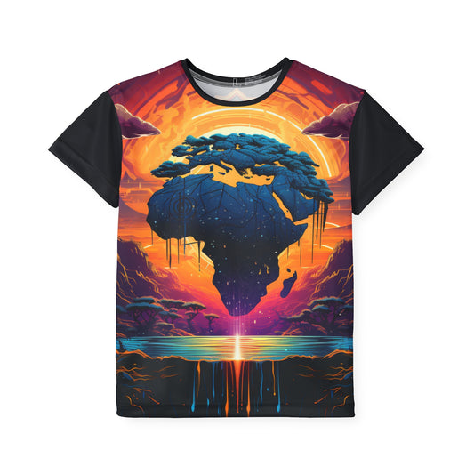 Kids Sports Jersey (AOP) - Afro Twilight Design