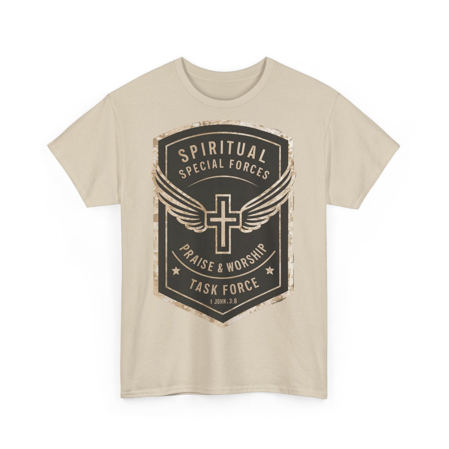 Unisex Heavy Cotton T-shirt - Spiritual Wars Praise & Worship