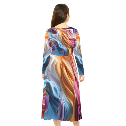 Women's Long Sleeve Dance Dress - Aminu Design